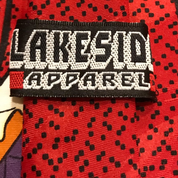 Vintage 1994 Lakeside Apparel Cartoon Network Neck Tie Flintstones Yogi Bear - Picture 7 of 13